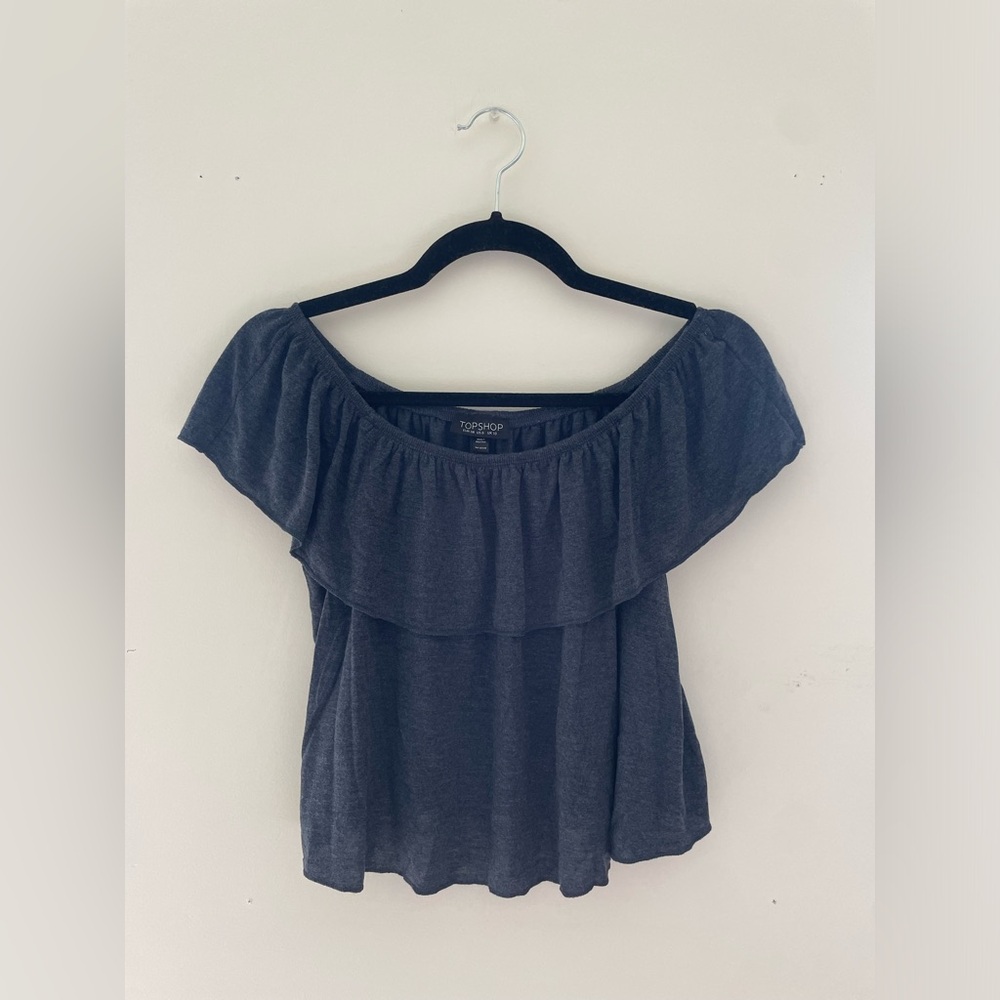Top shop off the shoulder top
